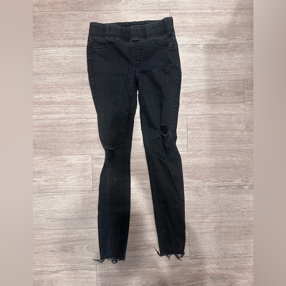 Old Navy Black Ripped Skinny Jeans
